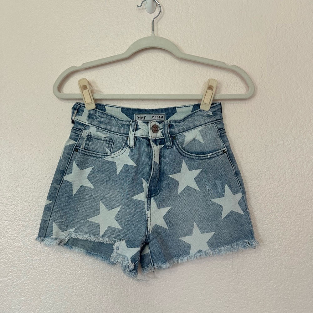 2/$15 YMI Star Denim Shorts